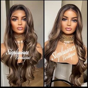 Human Hair Blended Lace Front Wig